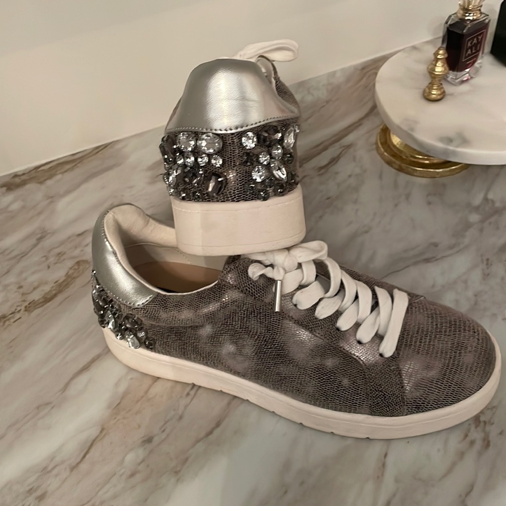 Cute stones sneakers White House black market worn once no box